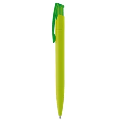 Gift Campaign Penna in plastica colorata con finitura soft-touch e inchiostro blu></noscript> Penne Di Plastica