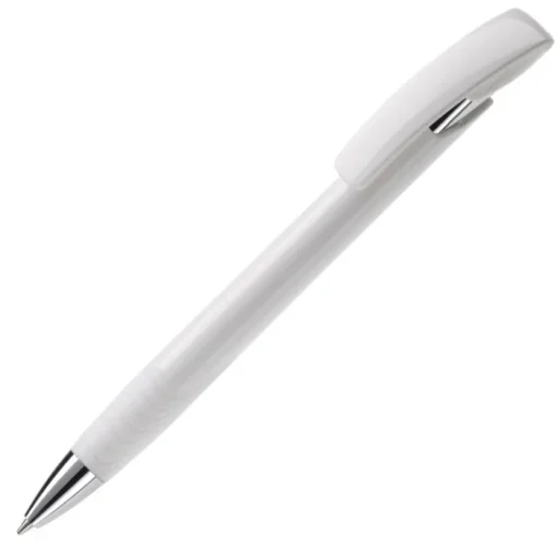 Gift Campaign Penna in plastica con clip e impugnatura colorata inchiostro blu> Penne Di Plastica