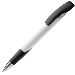 Gift Campaign Penna in plastica con clip e impugnatura colorata inchiostro blu></noscript> Penne Di Plastica