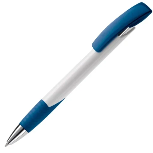 Gift Campaign Penna in plastica con clip e impugnatura colorata inchiostro blu> Penne Di Plastica