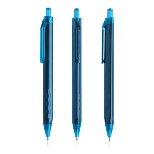 Gift Campaign Penna in plastica con dettagli trasparenti con inchiostro blu> Penne Di Plastica