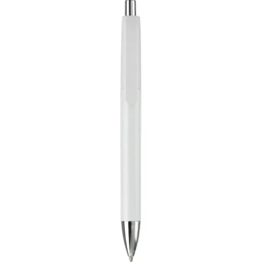 Gift Campaign Penna in plastica con pulsante e punta in metallo inchiostro blu> Penne Di Plastica