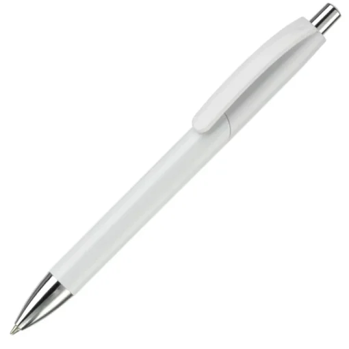 Gift Campaign Penna in plastica con pulsante e punta in metallo inchiostro blu> Penne Di Plastica