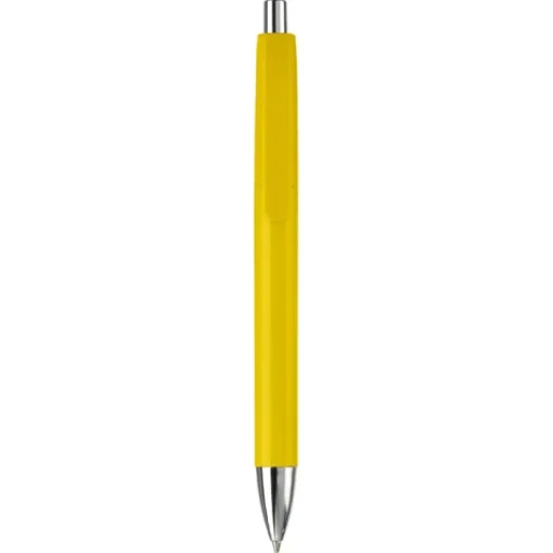 Gift Campaign Penna in plastica con pulsante e punta in metallo inchiostro blu> Penne Di Plastica