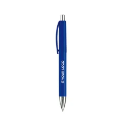 Gift Campaign Penna in plastica con pulsante e punta in metallo inchiostro blu></noscript> Penne Di Plastica