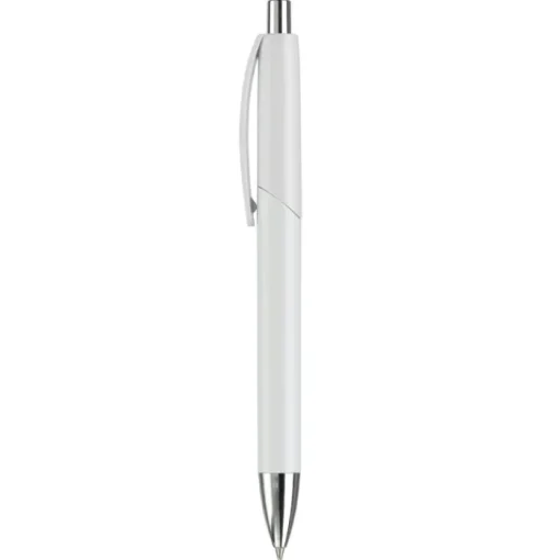Gift Campaign Penna in plastica con pulsante e punta in metallo inchiostro blu> Penne Di Plastica