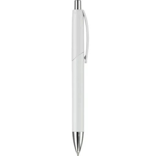 Gift Campaign Penna in plastica con pulsante e punta in metallo inchiostro blu> Penne Di Plastica