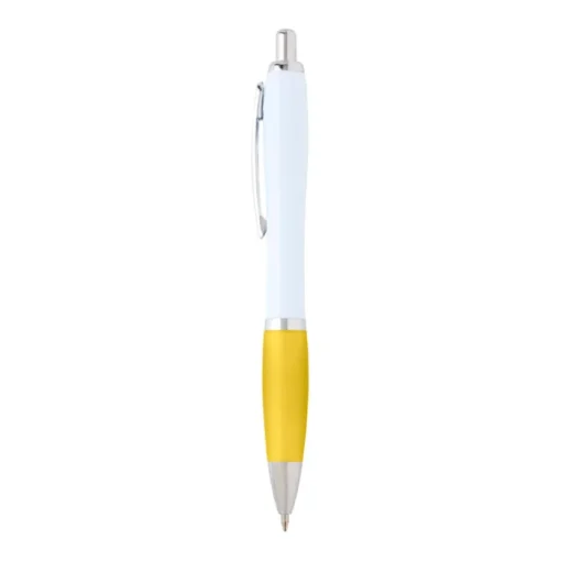 Gift Campaign Penna in plastica riciclata curva con grip inchiostro nero> Penne Ecologiche|Penne Di Plastica