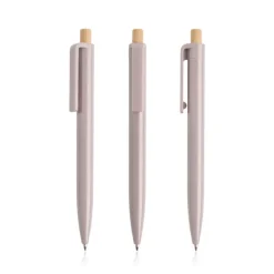 Gift Campaign Penna in plastica riciclata con pulsante in bambù inchiostro blu></noscript> Penne Ecologiche|Penne Di Plastica