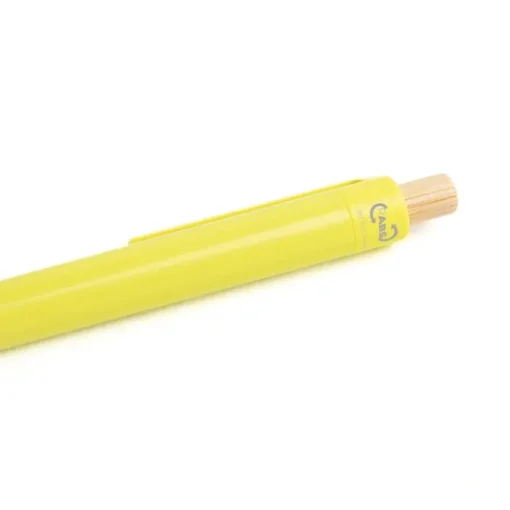 Gift Campaign Penna in plastica riciclata con pulsante in bambù inchiostro blu> Penne Ecologiche|Penne Di Plastica