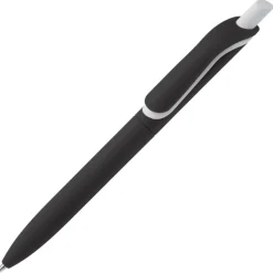 Gift Campaign Penna in plastica riciclata con pulsante bianco e inchiostro blu> Penne Ecologiche|Penne Di Plastica