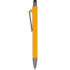 Gift Campaign Penna in plastica riciclata con gommino touch nero e inchiostro blu></noscript> Penne Ecologiche|Penne Di Plastica