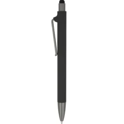 Gift Campaign Penna in plastica riciclata con gommino touch nero e inchiostro blu></noscript> Penne Ecologiche|Penne Di Plastica