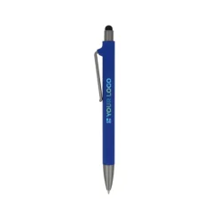 Gift Campaign Penna in plastica riciclata con gommino touch nero e inchiostro blu></noscript> Penne Ecologiche|Penne Di Plastica