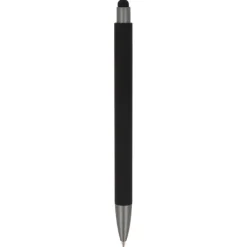 Gift Campaign Penna in plastica riciclata con gommino touch nero e inchiostro blu></noscript> Penne Ecologiche|Penne Di Plastica