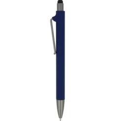 Gift Campaign Penna in plastica riciclata con gommino touch nero e inchiostro blu></noscript> Penne Ecologiche|Penne Di Plastica