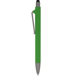 Gift Campaign Penna in plastica riciclata con gommino touch nero e inchiostro blu></noscript> Penne Ecologiche|Penne Di Plastica