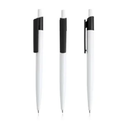 Gift Campaign Penna in plastica riciclata con clip larga colorata con inchiostro blu> Penne Ecologiche|Penne Di Plastica
