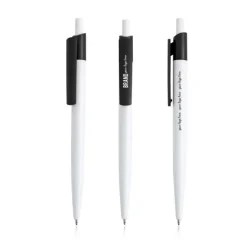 Gift Campaign Penna in plastica riciclata con clip larga colorata con inchiostro blu> Penne Ecologiche|Penne Di Plastica