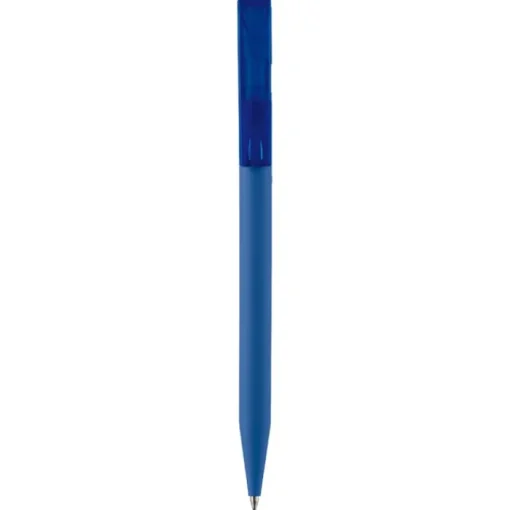 Gift Campaign Penna in plastica trasparente con finitura morbido e inchiostro blu> Penne Di Plastica