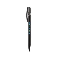 Gift Campaign Penna in plastica trasparente con finitura morbido e inchiostro blu></noscript> Penne Di Plastica