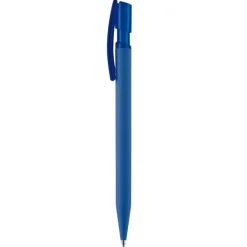 Gift Campaign Penna in plastica trasparente con finitura morbido e inchiostro blu></noscript> Penne Di Plastica