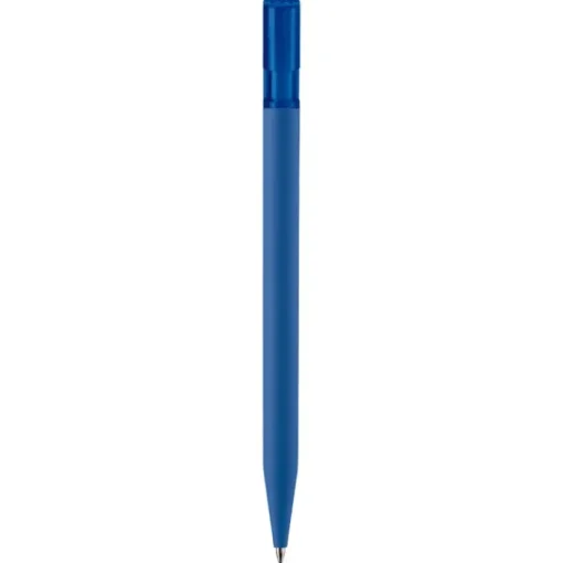 Gift Campaign Penna in plastica trasparente con finitura morbido e inchiostro blu> Penne Di Plastica