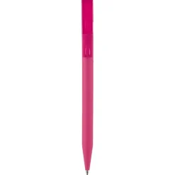 Gift Campaign Penna in plastica trasparente con finitura morbido e inchiostro blu></noscript> Penne Di Plastica