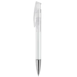 Gift Campaign Penna in plastica trasparente con punta metallica e inchiostro blu> Penne Di Plastica