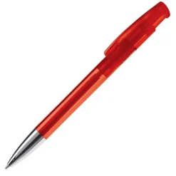 Gift Campaign Penna in plastica trasparente con punta metallica e inchiostro blu></noscript> Penne Di Plastica