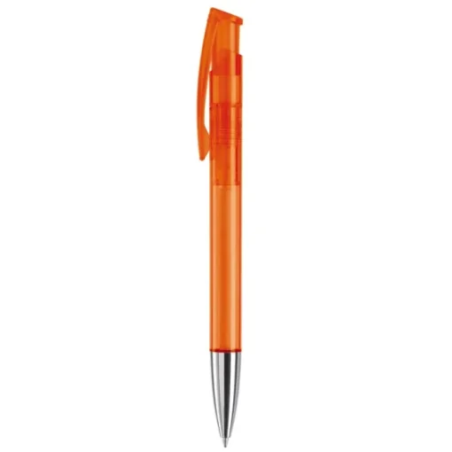 Gift Campaign Penna in plastica trasparente con punta metallica e inchiostro blu> Penne Di Plastica