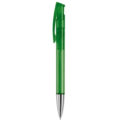 Gift Campaign Penna in plastica trasparente con punta metallica e inchiostro blu> Penne Di Plastica