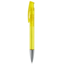 Gift Campaign Penna in plastica trasparente con punta metallica e inchiostro blu></noscript> Penne Di Plastica