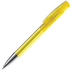 Gift Campaign Penna in plastica trasparente con punta metallica e inchiostro blu></noscript> Penne Di Plastica