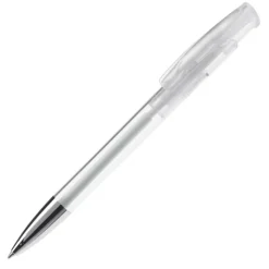 Gift Campaign Penna in plastica trasparente con punta metallica e inchiostro blu></noscript> Penne Di Plastica