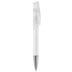 Gift Campaign Penna in plastica trasparente con punta metallica e inchiostro blu></noscript> Penne Di Plastica