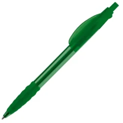Gift Campaign Penna in plastica trasparente con impugnatura in gomma inchiostro blu></noscript> Penne Di Plastica