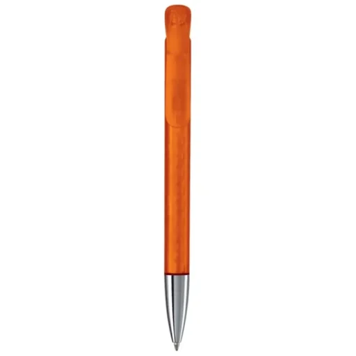 Gift Campaign Penna in plastica trasparente con puntale in metallo e inchiostro blu> Penne Di Plastica