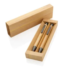 Gift Campaign Penna inchiostro blu e Portamine in bambù FSC personalizzati Conscious></noscript> Gadget Ecologici|Penne Ecologiche