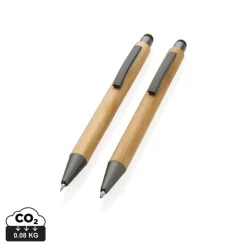 Gift Campaign Penna inchiostro blu e Portamine in bambù FSC personalizzati Conscious></noscript> Gadget Ecologici|Penne Ecologiche
