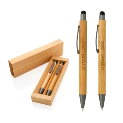 Gift Campaign Penna inchiostro blu e Portamine in bambù FSC personalizzati Conscious></noscript> Gadget Ecologici|Penne Ecologiche