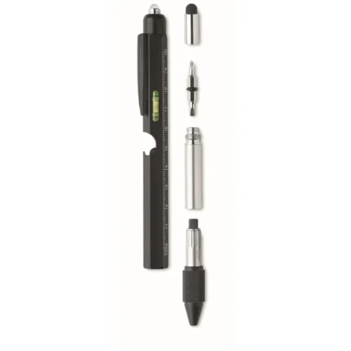 Gift Campaign Penna multiuso in acciaio con sistema twist ed inchiostro blu> Altri Attrezzi|Penne In Metallo