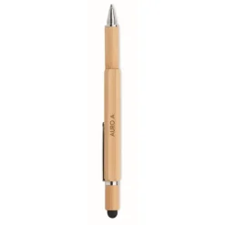 Gift Campaign Penna personalizzata a sfera in bambù multifunzione refill blu Tool></noscript> Altri Attrezzi
