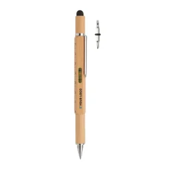 Gift Campaign Penna personalizzata a sfera in bambù multifunzione refill blu Tool></noscript> Altri Attrezzi