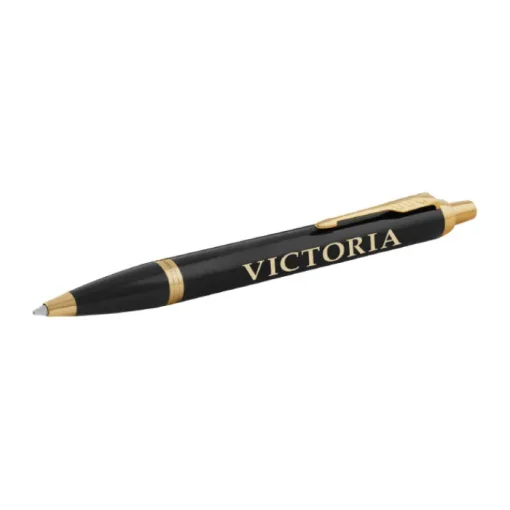 Gift Campaign Penna personalizzata con dettagli in oro inchiostro blu Parker IM Gold> Penne In Metallo