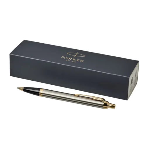 Gift Campaign Penna personalizzata con dettagli in oro inchiostro blu Parker IM Gold> Penne In Metallo