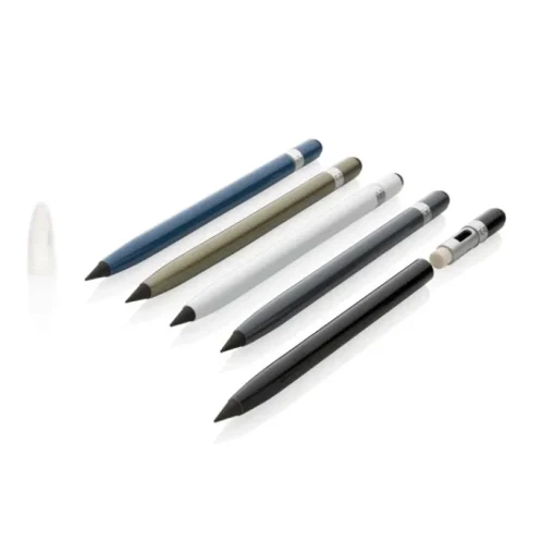 Gift Campaign Penna personalizzata in alluminio con gomma senza inchiostro Eraser> Penne Ecologiche|Penne In Metallo
