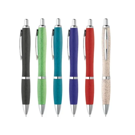 Gift Campaign Penna promozionale a sfera in paglia di grano inchiostro blu> Penne Ecologiche