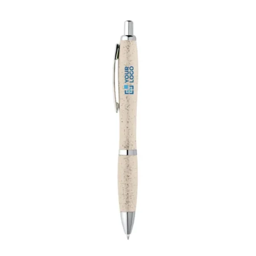 Gift Campaign Penna promozionale a sfera in paglia di grano inchiostro blu> Penne Ecologiche