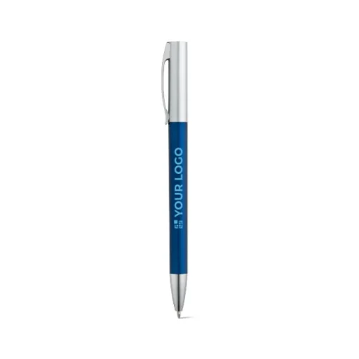 Gift Campaign Penna promozionale con effetto metallo inchiostro blu Metallic Print> Penne Di Plastica